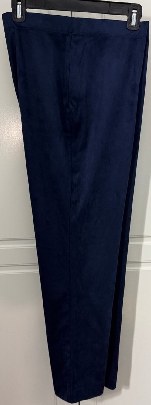 Graver Susan Graver Dark Blue Faux Suede Leggings Pant Size XL NWOT